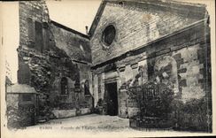 VINTAGE POSTCARD Paris Frontage Of the Church Julien Saint the Poor one