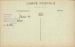 VINTAGE POSTCARD Paris Street Victor Saint Old masonry with the side of the church Saint Nicolas of the Hanging-post