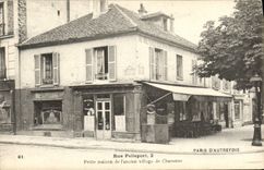 CPA Paris D'Autrefois Rue Pelleport Petite maison de l'ancien village de Charonne Restaurant