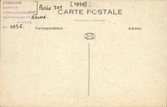 Casa de Pelleport de la calle de París D Autrefois de la POSTAL de la VENDIMIA pequeña de la aldea vieja de restaurar Charonne