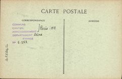 VINTAGE POSTCARD Paris D' Autrefois Street Blomet Farmyard in the old way of Meudon