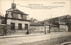 VINTAGE POSTCARD Paris D' Autrefois Rue de Sevres Convent of the sisters of Saint Andre