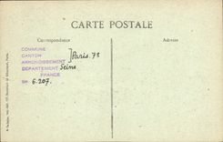 VINTAGE POSTCARD Paris D' Autrefois Rue de Sevres Convent of the sisters of Saint Andre