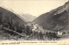 Hotel de Tairraz de la POSTAL de la VENDIMIA del cierre Argentieres del planeta