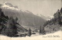CPA Argentieres L'Aiguille Verte et le Mont Blanc