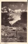 CPA Chamonix Village et Glacier des Bossons 
