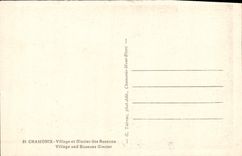 CPA Chamonix Village et Glacier des Bossons 