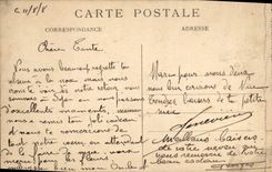 La POSTAL Lyon de la VENDIMIA coloca Bellecour y Coteau de Fourviere