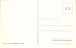 Mar de Chamonix de la POSTAL de la VENDIMIA del hielo y estación del tren de Montenvers