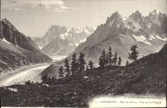 CPA Chamonix Mer de Glace Vue de la Flegere