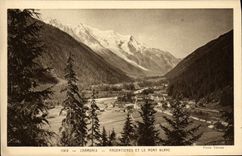 CPA Chamonix Argentieres Et Le Mont Blanc