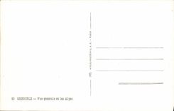 CPA Grenoble Vue generale et les Alpes