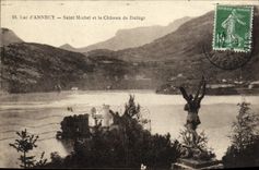 CPA Annecy Saint Michel et le Chateau de Duingt