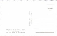 POSTAL MODERNA Cirque de la parte de herradura de sus cascadas