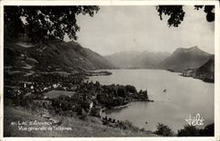 CPA Lac D'Annecy Vue Generale de Talloires