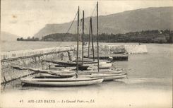CPA Aix Les Bains Le Grand Port Bateaux