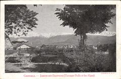 CPA Gernoble Jardin Des Dauphins Terrasse Dolle et les Alpes