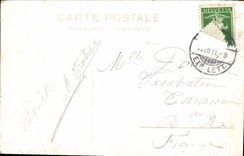 VINTAGE POSTCARD Lake Leman and Mont Blanc One day of north wind