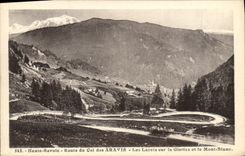 Cordones de Aravis de la POSTAL de la VENDIMIA en Glettaz y el montaje Blanc
