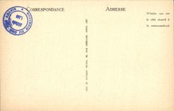 Collar de la POSTAL de la VENDIMIA de las vacas de la cámara acorazada y del hotel del camino de Aravis