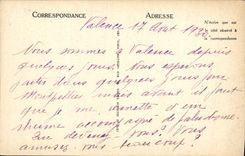 Bulevar Bancel y Fontaine monumental de la valencia de la POSTAL de la VENDIMIA