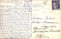 Abundancia de la POSTAL de la VENDIMIA el valle del lago De Tavaneuse y el grupo de las montañas de Oche y de cucuruchos del viento del norte