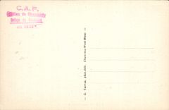 POSTAL Chamonix Mont Blanc de la VENDIMIA la choza de la tapa