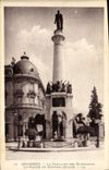 VINTAGE POSTCARD Chambéry Fcntaine Of the Elephants the statue of general Boigne