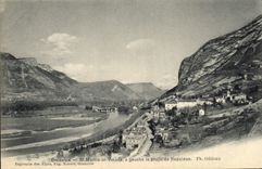 POSTAL Grenoble San Martín Vinoux de la VENDIMIA en el perfil izquierdo de Napoleon