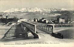 CPA Grenoble Le Pont du Drac et la Chaine des Alpes 