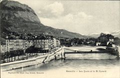 CPA Grenoble Les Quais et le St Eynard