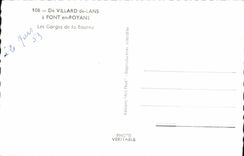 MODERN CARD De Villard de Lans has Pont in Royans the throats of Bourne