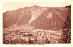 Opinión y Brevent de Chamonix de la POSTAL de la VENDIMIA