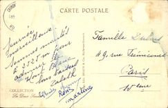 Plano Chamonix Praz de la POSTAL de la VENDIMIA y agujas