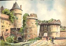 MODERN CARD Fougeres the Castle Carries Our Notre Dame