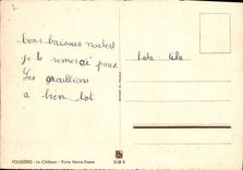 MODERN CARD Fougeres the Castle Carries Our Notre Dame