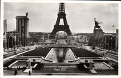 CPA Exposition Internationale Paris 1937 Trocadero Tour Eiffel