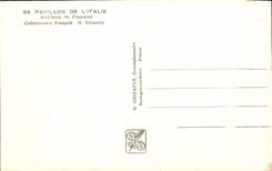 VINTAGE POSTCARD Even International exhibition 1937 House Of Italy