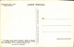 CPA Pairs Exposition internationale 1937 Cours la Reine La salle a manger Cheval