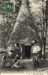 VINTAGE POSTCARD Paris Fair Colonial 1907 Hut and canaques of Loyalty New Caledonia