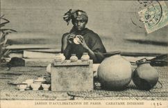 CPA Paris Jardin D'Acclimatation Caravane indienne 