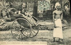 CPA Paris Jardin D'Acclimatation Caravane indienne 