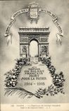 POSTAL París de la VENDIMIA la tumba del soldado desconocido