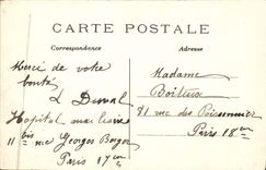 VINTAGE POSTCARD Paris Garden of Luxembourg the senate Ass Children Lion