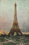 CPA Paris La tour Eiffel 