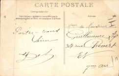 VINTAGE POSTCARD Paris Raw Of the Seine Boulevard German St