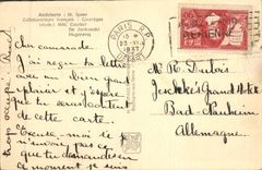VINTAGE POSTCARD Paris House Of Germany International exhibition 1937 Eagle Nazi