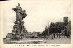 VINTAGE POSTCARD Angouleme Carnot Monument and Rempart Desaix