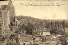 CPA Angles sur L'Anglin Vue Panoramique d'Ete la vallee de l'Anglin Les coteaux de Boisdichon 