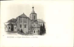 CPA Poitiers L'Eglise Saint Hilaire